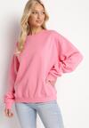 Różowa Ocieplana Bluza Oversize Lhea