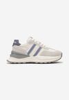 Sneakers Bej cu albastru