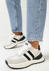 Sneakers Bej cu negru