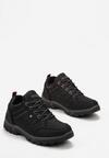 Czarne Buty Trekkingowe ze Sznurowaniem Gometti