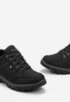 Czarne Buty Trekkingowe ze Sznurowaniem Gometti