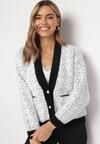 Cardigan Alb
