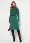 Zielony 2-częściowy Komplet z Sukienką i Kamizelką Kinlia