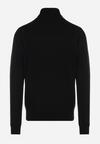 Czarny Bawełniany Sweter z Golfem Jarelia