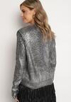 Cardigan Argintiu