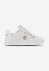 Sneakers Alb cu auriu