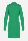 Zielona Sukienka Dzianinowa z Wiskozy Ligia