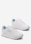 Biało-Niebieskie Sneakersy z Przeszyciami Elistria