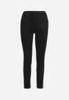 Czarne Jeansy Skinny z Efektem Push Up i Napami Przy Kostkach Irvina