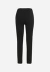 Czarne Jeansy Skinny z Efektem Push Up i Napami Przy Kostkach Irvina