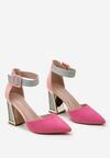 Pantofi cu toc Fucsia