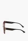 Czarno-Różowe  Okulary Przeciwsłoneczne Kocie Oko z Filtrem UV Umbina