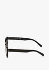 Czarne Eleganckie Okulary Przeciwsłoneczne Kocie Oczy Lartima