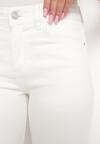 Białe Jeansy Skinny Podkreślające Nogi Gehadda