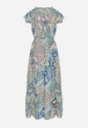 Rochie Verde cu galben