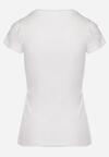 Biały Bawełniany T-shirt z Nadrukiem Asix