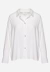 Biała Koszula z Lnu i Wiskozy o Klasycznym Fasonie Calypia