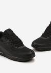 Czarne Sznurowane Sneakersy na Podeszwie Typu Air Arindafa