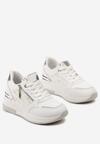 Sneakers Alb cu argintiu