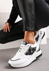 Sneakers Alb cu negru