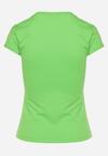Zielony T-shirt z Krótkim Rękawem i Okrągłym Dekoltem Liralei