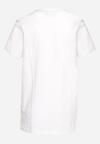 Biała Koszulka Bawełniana T-shirt z Nadrukiem Ralora