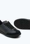 Czarne Sneakersy przed Kostkę Sznurowane Alestren