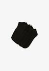 Czarne Jednokolorowe Klasyczne Skarpety do Kostki 5-pack Edelweissa
