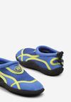 Niebiesko-Żółte Piankowe Buty Sportowe na Płaskiej Podeszwie ze Ściągaczem Belleteina