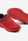 Czerwone Płaskie Klasyczne Buty Sportowe ze Sznurowaniem Clarilla