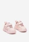 Różowe Buty Sportowe Sneakersy ze Skórzaną Wkładką Zalora