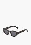 Czarne Okulary Przeciwsłoneczne z Wyciągniętym Kocim Okiem Effiele