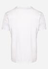 Biała Bawełniana Koszulka T-shirt z Nadrukiem Dorolia