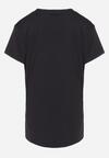 Czarna Bawełniana Koszulka T-shirt z Krótkim Rękawem Phernalia