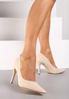 Pantofi stiletto Bej