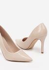 Pantofi stiletto Bej