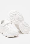 Białe Buty Sportowe Zapinane na Rzep ze Sznurowaniami Testolee