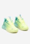 Żółto-Zielone Płaskie Sznurowane Buty Sportowe Sneakersy Risanni