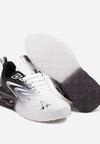 Czarne Płaskie Buty Sportowe Sneakersy ze Sznurowaniem Ozdobione Cieniowaniem Risare