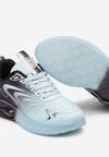 Niebieskie Płaskie Buty Sportowe Sneakersy ze Sznurowaniem Ozdobione Cieniowaniem Risare