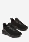 Czarne Buty Sportowe Sneakersy ze Sznurowaniami Risamay