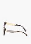 Beżowe Kocie Okulary Przeciwsłoneczne z Filtrem UV Dimtte