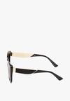 Czarne Kocie Okulary Przeciwsłoneczne z Filtrem UV Dimtte
