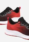 Czarno-Czerwone Buty Sportowe Sneakersy ze Sznurowaniem Vikirilla