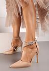 Pantofi stiletto Bej