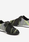 Czarno-Szare Płaskie Buty Sportowe Sneakersy Halówki na Rzep Nelliya