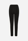 Czarne Legginsy z Wysokim Stanem Parefia