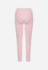 Jasnofioletowe Legginsy z Wysokim Stanem Parefia