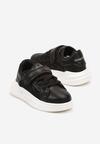 Czarne Płaskie Buty Sportowe Sneakersy z Kolorowymi Sznurówkami i Skórzaną Wkładką Elmelba