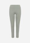 Ciemnozielone Legginsy z Wysokim Stanem Parefia